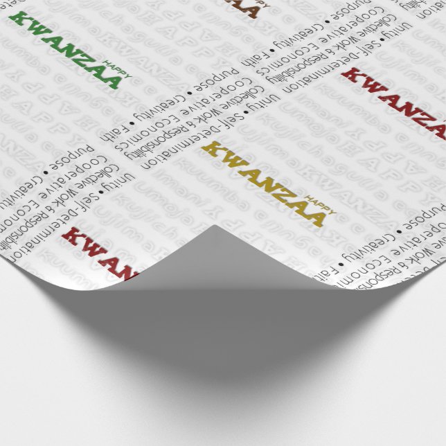 Lycklig Kwanzaa Presentpapper (Hörn)