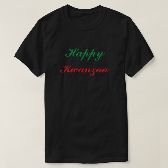 Lycklig Kwanzaa Red Grönt Black Anpassningsbar Tröja (Design framsida)