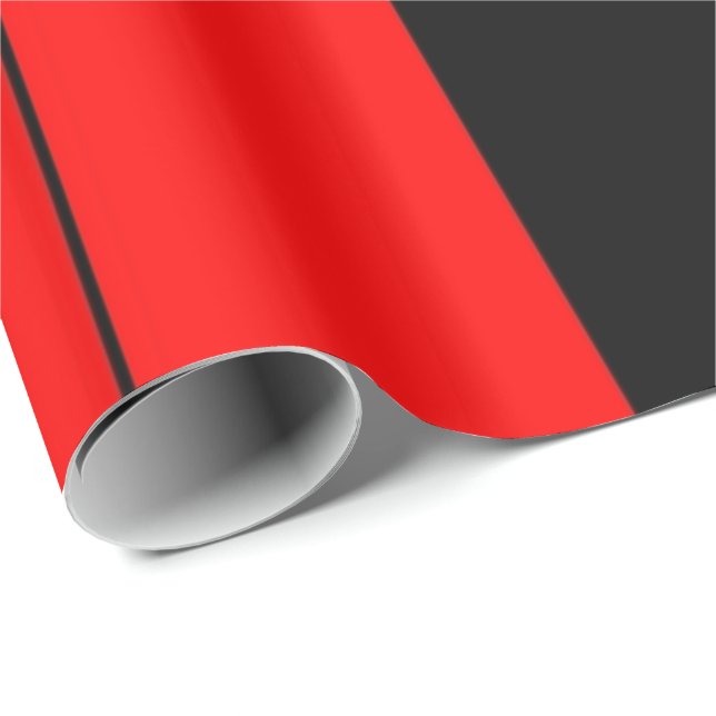 Lycklig Kwanzaa Röda svarta Grönten Rand Mönster Presentpapper (Rullad Hörn)