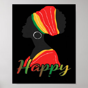 Lycklig Kwanzaa sju principer för Kwanzaa afrikan Poster
