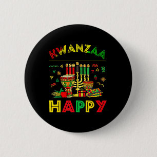 Lycklig Kwanzaa sju principer för Kwanzaa kvinnor Knapp