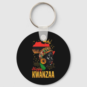 Lycklig Kwanzaa sju principer för Kwanzaa kvinnor Nyckelring