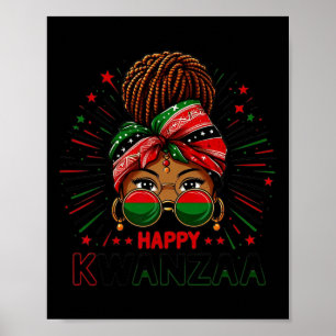 Lycklig Kwanzaa sju principer för Kwanzaa kvinnor Poster