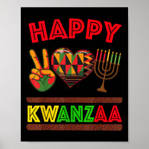 Lycklig Kwanzaa sju principer för Kwanzaa kvinnor  Poster