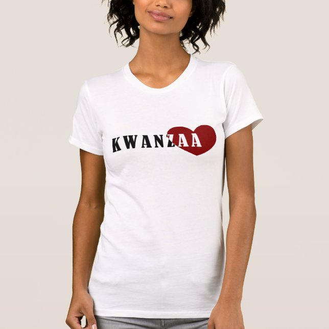 Lycklig Kwanzaa T Shirt (Framsida)