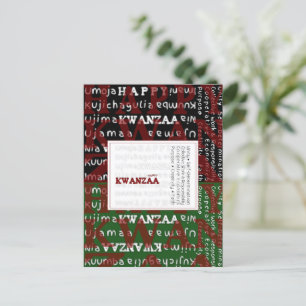 Lycklig Kwanzaa Vykort