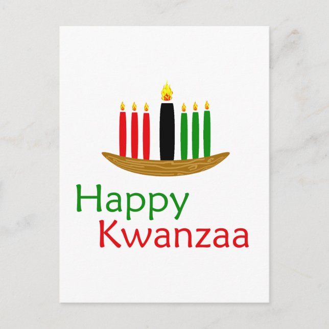 Lycklig Kwanzaa Vykort (Framsida)