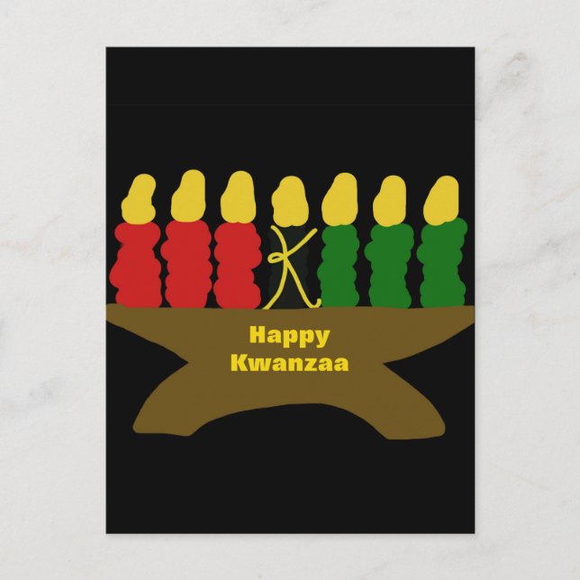 Lycklig Kwanzaa Vykort (Framsida)