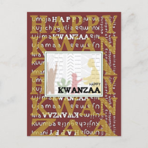 Lycklig Kwanzaa Vykort