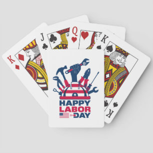 Lycklig Labor Day, USA Helgdag Casinokort