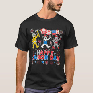 Lycklig Labour Day Patriotic Edition för manar, Wo T Shirt