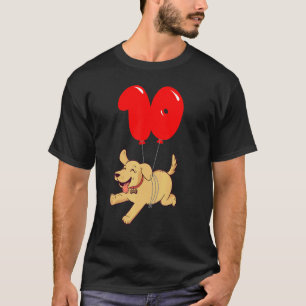 Lycklig Labrador, 10:e födelsedagstidningen Kids B T Shirt