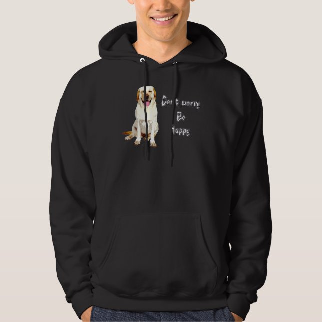 Lycklig Labrador Hoodie (Framsida)