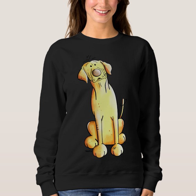 Lycklig Labrador Retriever 57 T Shirt (Framsida)