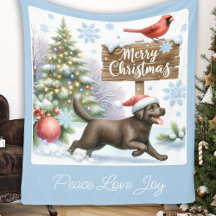 Lycklig Labrador Retriever Puppy Hund God jul