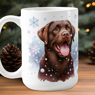 Lycklig Labrador Retriever Puppy Hund jul Kaffemugg