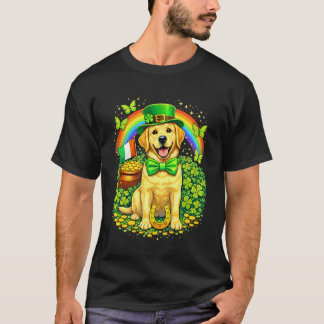 Lycklig Labrador Retriever St Patricku2019s Dag Re T Shirt