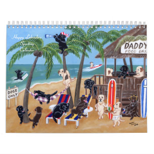 Lycklig Labradors sportslig kalender 2018