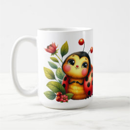 Lycklig Ladybug Kaffemugg