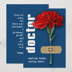 Lycklig Läkare-Anpassadets hälsningskort Inbjudningar