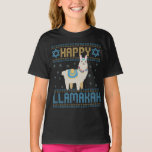 Lycklig Lamakah Funny Jewish Hanukkah Gift T Shirt<br><div class="desc">chanukah, Kamakah, hanukkah, dreidel, jewant, ful, sweater, llama, christmas, trikå</div>