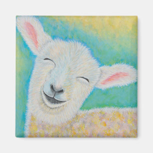 Lycklig Lamb Magnet