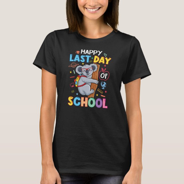 Lycklig: Läraren Kid Lärares söta koala T Shirt (Framsida)