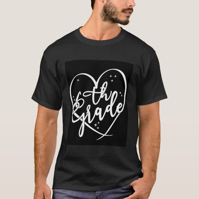 Lycklig: Lärarstudiedagen i 6e Klass T Shirt (Framsida)