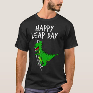 Lycklig Leap Day TRex Dinosaur 29 feb 2024 T Shirt