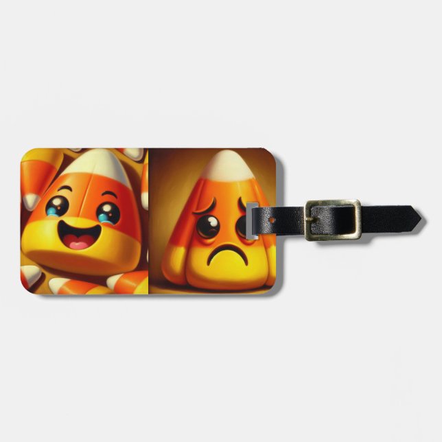 Lycklig Ledsen Candy corn Bagagebricka (Horisontell Framsida)