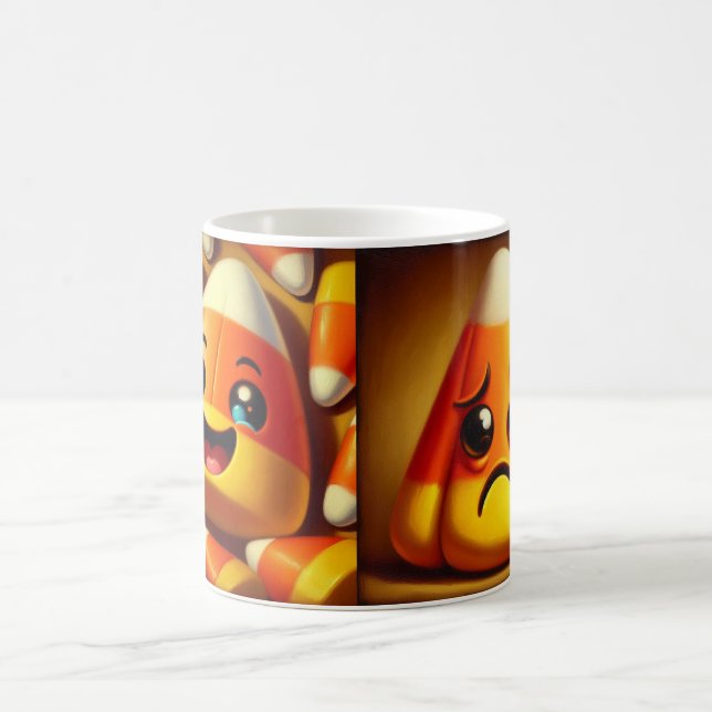 Lycklig Ledsen Candy corn Kaffemugg (Center)