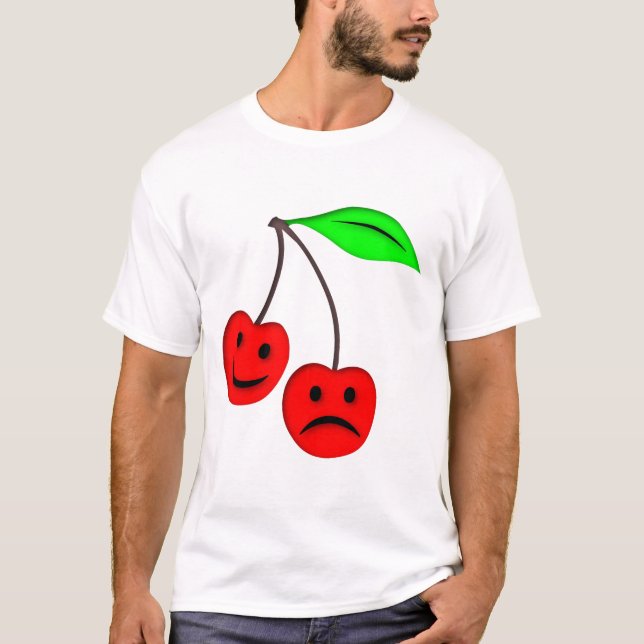 Lycklig Ledsen Cherries T-shirt (Framsida)