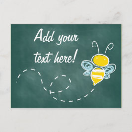 Lycklig leende Jolly Bee Helg Vykort