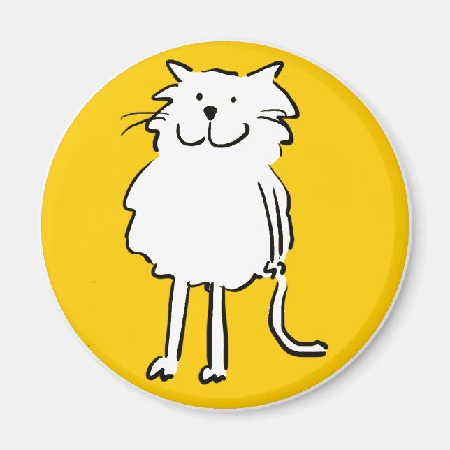 Lycklig leende Katt som illustration av Roligtens  Magnet (Framsidan)