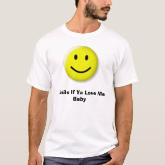 lycklig leende, om du älskar mig babyen tee