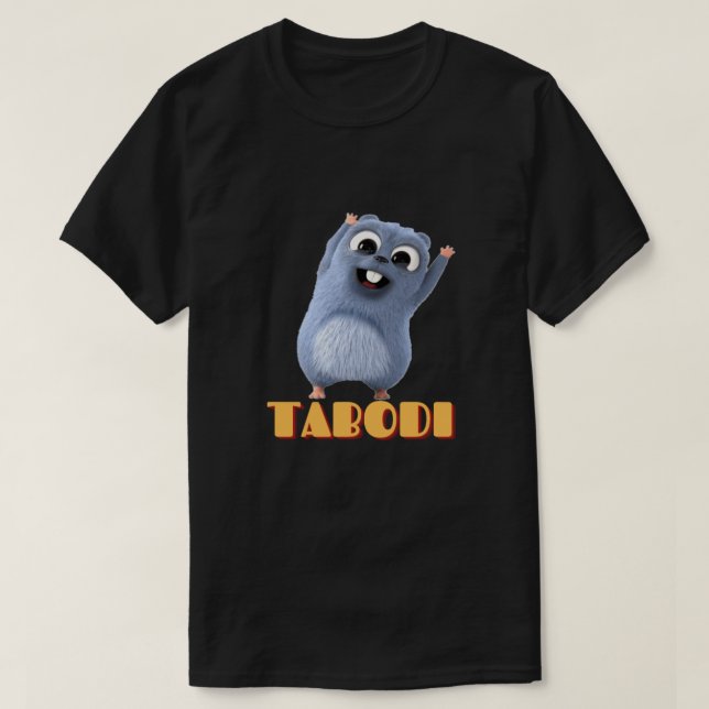 Lycklig Lemmings Tabodi och Grizzy T Shirt (Design framsida)