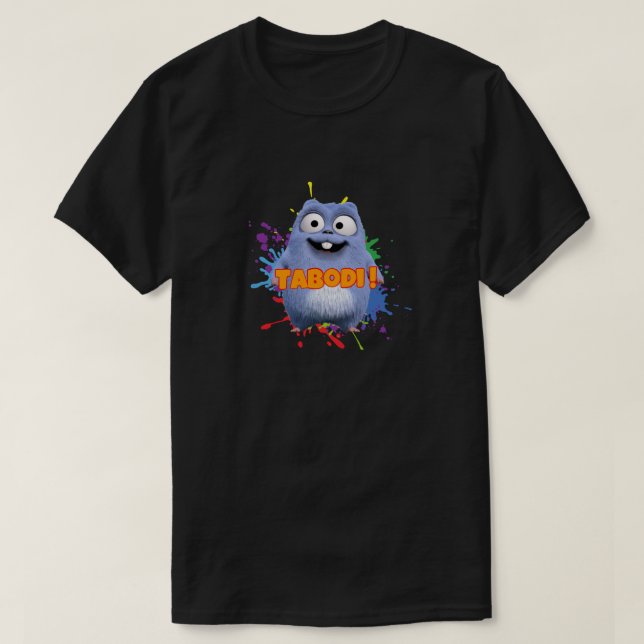 Lycklig Lemmings Tabodi och Grizzy T Shirt (Design framsida)