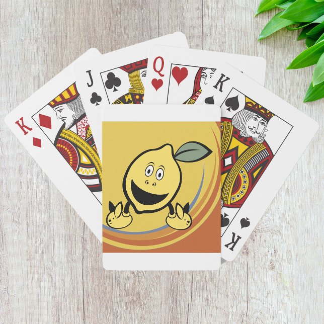 Lycklig Lemon Ansikte Casinokort (Skapare uppladdad)