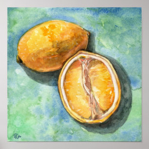 Lycklig Lemon Poster