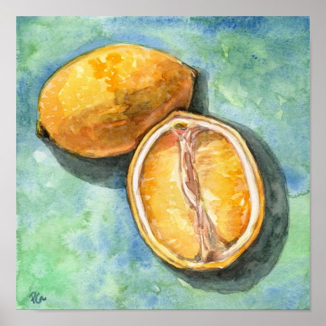 Lycklig Lemon Poster (Framsidan)
