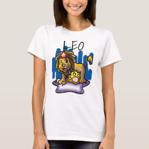 Lycklig Leo Lejon med Star T Shirt