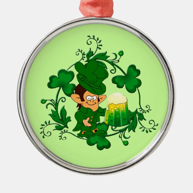 Lycklig Leprechaun Ornament (Framsidan)