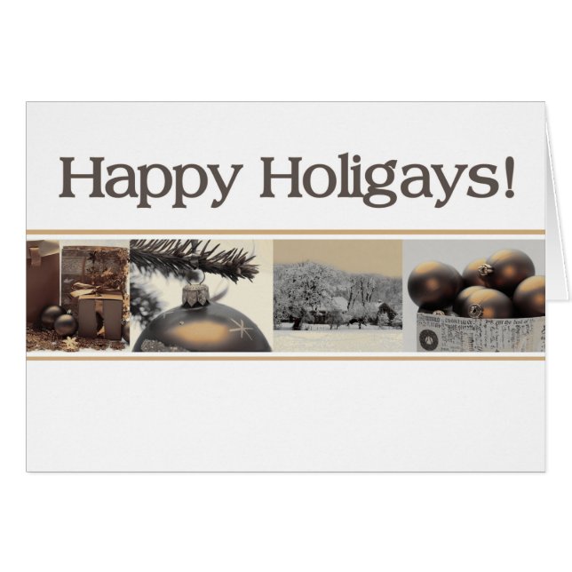 Lycklig-ligays HBT-julkort Hälsningskort (Framsidan Horizontal)