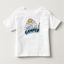 Lycklig Lil Camper Kid, Småbarn & Baby T-Shirt