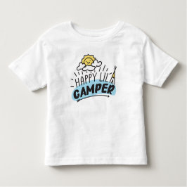 Lycklig Lil Camper Kid, Småbarn & Baby T-Shirt