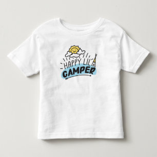 Lycklig Lil Camper Kid, Småbarn & Baby T-Shirt