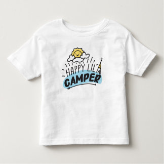 Lycklig Lil Camper Kid, Småbarn & Baby T-Shirt