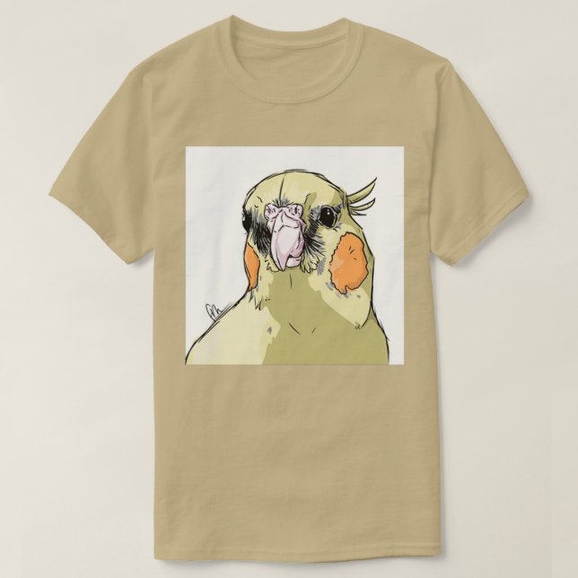 Lycklig Lil Cockatiel T Shirt (Design framsida)