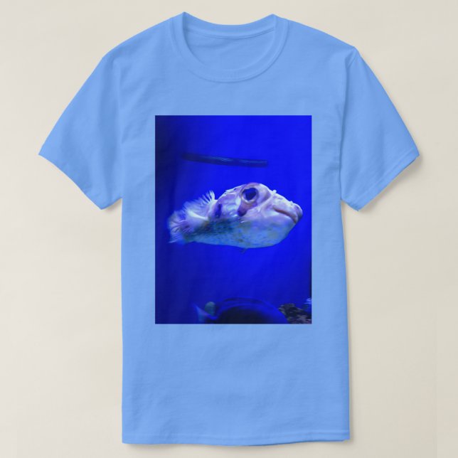 Lycklig lilla Puffer Fish T Shirt (Design framsida)