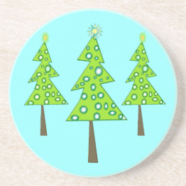 Lycklig lilla träd underlägg sandsten